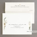 "Organic Florals" - Save the Dates in Porcelain by Susan Moyal - FREE Recipient Addressing