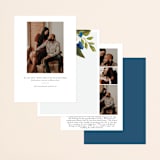 "Our Something Blue" - Save the Dates in Ocean by AK Graphics - Back of Card Options