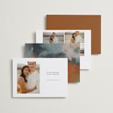 "Bold Names" - Save the Dates in Obsidian by Jennifer Postorino - Back of Card Options