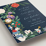 "A Garden Tea Party" - Save the Dates in Evening by Elly - Detail