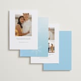 "Frozen" - Save the Dates in Aqua by Lori Wemple - Back of Card Options