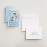 "Frozen" - Save the Dates in Aqua by Lori Wemple - Assembled