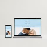 "Frozen" - Save the Dates in Aqua by Lori Wemple - FREE Wedding Website