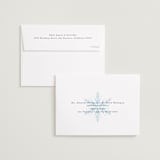 "Frozen" - Save the Dates in Aqua by Lori Wemple - FREE Recipient Addressing
