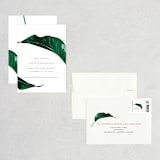 "Mod Palm" - Save the Dates in Pearl by Erin Hodges - Assembled