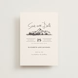 "Mountains" - Save the Dates in Ivory by Anastasia Makarova - Front