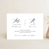 "Elegant Monogram" - Save the Dates in Berry by Simona Camp - Front
