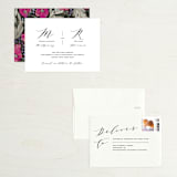 "Elegant Monogram" - Save the Dates in Berry by Simona Camp - Assembled