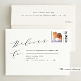 "Elegant Monogram" - Save the Dates in Berry by Simona Camp - FREE Recipient Addressing