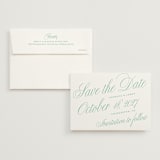 "Sullivans" - Save the Dates in Mint Julep by Alston Foster - Save the Date with Envelope