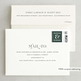 "Stacked Serif" - Save the Dates in Cream by Lauren Chism - FREE Recipient Addressing