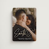 "Willow" - Save the Dates in Powder by Sandra Picco Design - Magnet Front