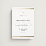 "Classic Monogram" - Save the Dates in Powder by Stacey Meacham - Magnet Front