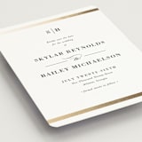 "Classic Monogram" - Save the Dates in Powder by Stacey Meacham - Detail