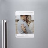 "Contempo Frame" - Save the Dates in Latte by Rebecca Durflinger - Front