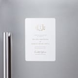 "floral crest" - Save the Dates in Champagne by Cass Loh - Front