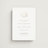 "floral crest" - Save the Dates in Champagne by Cass Loh - Magnet Front