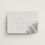 "Gilded Palm" - Save the Dates in Sand by Melinda Denison - Magnet Front