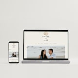 "Simple Seashell" - Save the Dates in Sand by Hannah Bowman - FREE Wedding Website