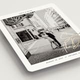 "metro" - Save the Dates in Midnight by Inkblot Design - Detail