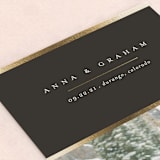 "Etch" - Save the Dates in Ebony by Jessica Williams - Detail