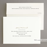 "At long last" - Save the Dates in Onyx by Kimberly FitzSimons - FREE Recipient Addressing