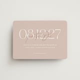 "Foil Overlay" - Save the Dates in Blush by Jennifer Postorino - Magnet Front