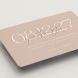 "Foil Overlay" - Save the Dates in Blush by Jennifer Postorino - Detail