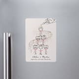 "Sparkling Champagne Tower" - Save the Dates in Petal by Jackie Crawford - Front