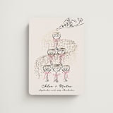 "Sparkling Champagne Tower" - Save the Dates in Petal by Jackie Crawford - Magnet Front