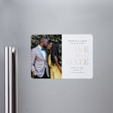 "Simply Striking" - Save the Dates in Gold Giltz by Stacey Meacham - Front