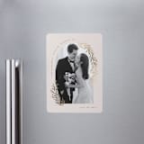 "Garland Arch" - Save the Dates in Linen by Laura Hankins - Front