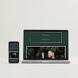 "Regal" - Save the Dates in Evergreen by Nicole Walsh - FREE Wedding Website