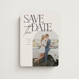 "Penelope" - Save the Dates in Ecru by Morgan Kendall - Magnet Front