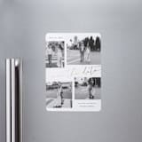"minimal holiday gallery" - Save the Dates in Snow by Sarah Curry - Front