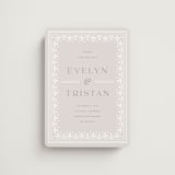 "Lace Trim" - Save the Dates in Cream by Kristen Smith - Magnet Front