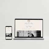 "Swan Crest" - Save the Dates in Royal by Cass Loh - FREE Wedding Website