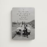 "Noted" - Save the Dates in Noir by Olivia Raufman - Front