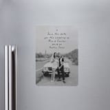 "Noted" - Save the Dates in Noir by Olivia Raufman - Magnet Front