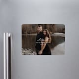 "Lettra" - Save the Dates in Pearl by Up Up Creative - Front