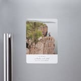 "Composition" - Save the Dates in Snow by Kaydi Bishop - Magnet Front