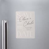 "Sublime" - Save the Dates in Shell by Pixel and Hank - Magnet Front