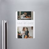 "Duet" - Save the Dates in Sandstone by Pixel and Hank - Front