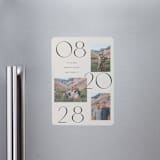 "delicate date" - Save the Dates in Cream by Baumbirdy - Magnet Front