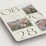 "delicate date" - Save the Dates in Cream by Baumbirdy - Detail