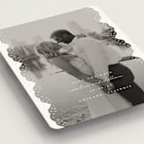 "Luxe Lace" - Save the Dates in Snow by Lauren Chism - Detail