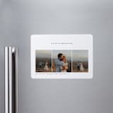 "Trifold" - Save the Dates in Linen by Robert and Stella - Front