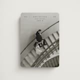 "In Line" - Save the Dates in Noir by Tamara Hilje - Front