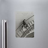 "In Line" - Save the Dates in Noir by Tamara Hilje - Magnet Front