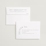 "Take Shape" - Save the Dates in Snow by Lauren Chism - FREE Recipient Addressing